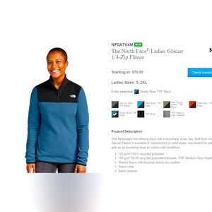 NF0A7V4MNEW
The North Face® Ladies Glacier 1/4-Zip Fleece